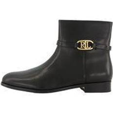 Bootie Lauren Ralph Lauren Briela Burnished Leather Bootie - Black