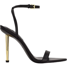 Textile Heeled Sandals Nine West Reina - Black