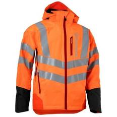 Husqvarna Work Jackets Husqvarna Zenoah Rain Jacket Technical Hi-Vis - Orange/Grey