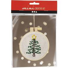 Juletræ mini Creativ Company Mini DIY Kit Broderi, Juletræ