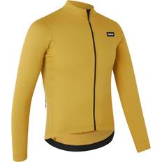 Gripgrab Men's Gravelin Merinotech Thermal Long Sleeve Jersey, XXL, Mustard Yellow