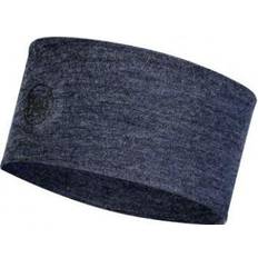 Dame - Ski Pannebånd Buff Merino Midweight Headband - Night Blue Melange