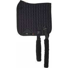 Tapis de selle Catago Tapis de selle pour cheval d'entraînement avec élastique FIR-Tech Noir