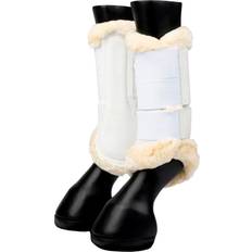 LeMieux Fleece Bound Mesh strykkappor White/Natural 00M unisex