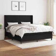 160 cm Betten vidaXL mit Matratze 160x200 cm Schwarz Boxspringbett