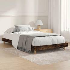 Beds & Mattresses vidaXL Bed Frame Smoked Engineered Wood
