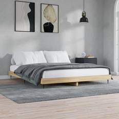 180cm Sängramar vidaXL Utan Madrass 180x200 cm Konstruerat Trä Sängram