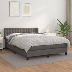 vidaXL Box Spring with Mattress Double Continental Bed