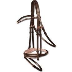 Pony Bridles Waldhausen X-Line Bridle Rosé - Black/Pink