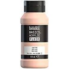 Rosa Pinturas acrílicas Liquitex 8870391 Basics Fluid Acrylfarbe mit fließender Konsiszenz, schnell trocknend, lichtecht, wasserfest, auf Wasserbasis, 118ml Flasche Rosa Hell