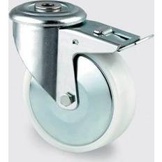 Møbelhjul Tente Drejeligt transporthjul med bremse, nylon Tente 3477UOH100P30-13,0