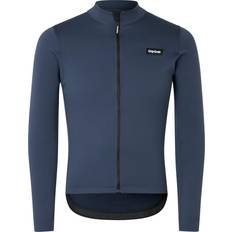 Gripgrab Men's Gravelin Merinotech Thermal Long Sleeve Jersey, XL, Navy Blue