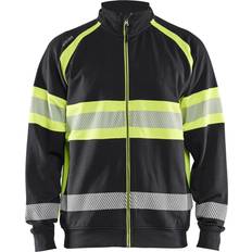 Blåkläder cardigan, Sort/Hi-Vis Gul