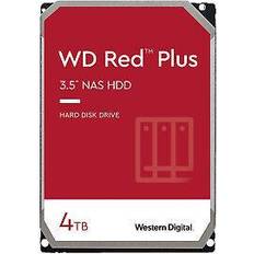 Western Digital WD Red Plus 4 TB NAS 3,5 tum hårddisk – 5 400 RPM-klass, SATA 6 Gb/s, CMR, 256 MB cache