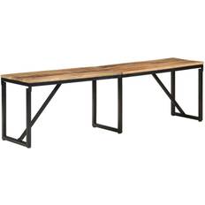 vidaXL 160x35x46 massivt mangotræ Siddebænk