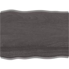 vidaXL 80x60x6 naturlig kant Bordplade