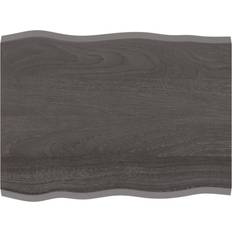 Grey Table Tops vidaXL Dark Brown 80 x 60 x 2 cm Table Top