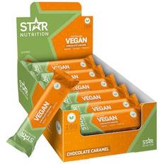 Star vegan Star Nutrition Vegan Protein Bar Caramel Chocolate 55g 12 stk