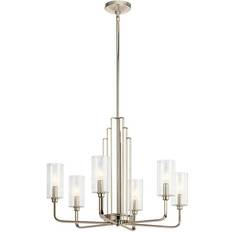 Elstead Lighting Kimrose 6-Ljus Polerad Nickel Pendellampa