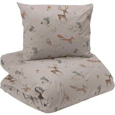 Redlunds Stampe Linne 2 Påslakan Beige, Brun (210x150cm)