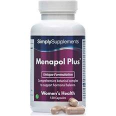 Simply Supplements Menapol Plus for Hormonal SOYA Isoflavones Siberian Ginseng 120 pcs