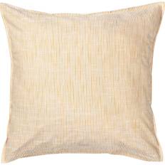 Juna Oreillers Juna Taie d'oreiller Monochrome Lines 50x60 cm Ocre Blanc Housse de coussin Jaune