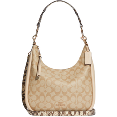 Coach Jules Hobo In Signature Canvas - Gold/Light Khaki/Ivory Multi