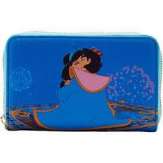 Aladdin Princess Scenes Zip Around Wallet - Blue