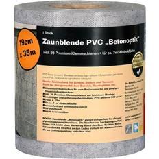 Maschendrahtzäune Noor Sichtschutzstreifen Betonoptik19cm 35m 630gr/m