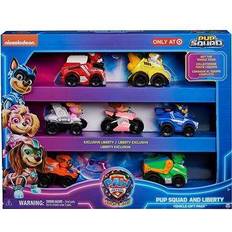 Paw Patrol Bilar Paw Patrol Mighty Biograf 7 Delad Pup Squad Racers Presentset