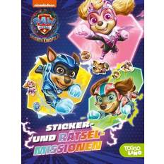 Helfer auf vier Pfoten Aufkleber Nelson PAW Patrol Der Mighty Kinofilm: Sticker- und Rätsel-Missionen