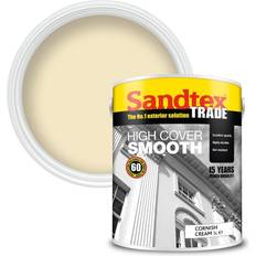 Cream masonry paint Sandtex Masonry Paint High Cover Smooth Cornish Cream