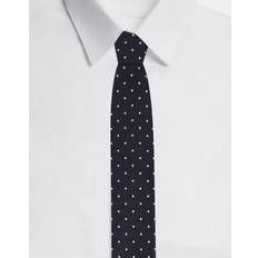 Uomo Cravatte Dolce & Gabbana 8-cm silk jacquard blade tie with DG logo