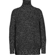 Icebreaker Tröjor Icebreaker Women's Seevista Funnel Neck Sweater, XS, Black/Snow