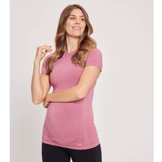 Rose Vêtements de maternité et d'allaitement MP T-shirt de maternité sans coutures à manches courtes pour femmes Mauve Rose