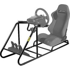 Gaming Accessories VEVOR Racing Wheel Stand, Pedal Adjustable Racing Simulator Cockpit, Carbon Steel Structure Gaming Wheel Stand, Game Chair Highly Compatible with Logitech Wheels, Thrustmaster Wheels