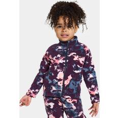 Lila Fleecekläder Didriksons Monte Kids' Full-Zip Printed Lila