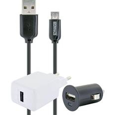 Schwaiger 12V & 230V Ladeset Micro USB