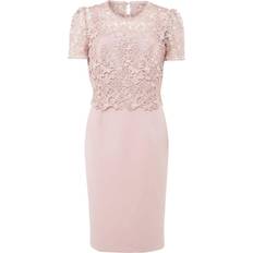 Phase Eight Isabella Lace Midi Dress - Antique Rose