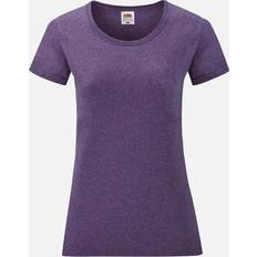 Fruit of the Loom LadiesWomens Lady-Fit Short Sleeve T-Shirt BC1354 Purple