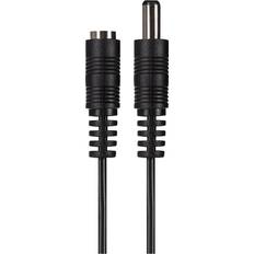 Mps strömförsörjning förlängningssladd 2,1 mm x 5,5 mm kontakt till 2,1 mm x 5,5 mm uttag, 5 m kabel