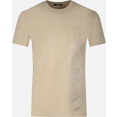 brand embossed logo sand t-shirt