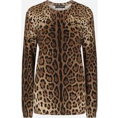 Leopard - Women Jumpers Dolce & Gabbana Leopard-print cashmere sweater