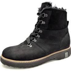 Waldläufer Femme Chaussures Waldläufer Bottines À Lacets 911802 - Schwarz