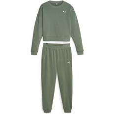 Puma Dame Jumpsuits & Overaller Puma Loungewear Sweat Jogginganzug Damen eucalyptus