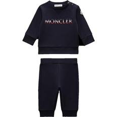 Moncler Logo-Print Tracksuit Set - Navy Blue