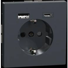 Merten Schuko-stikkontakt med USB-oplader MEG2367-6034