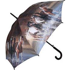 Umbrellas Rivers edge products 45-inch windproof large umbrella, uv coated stick