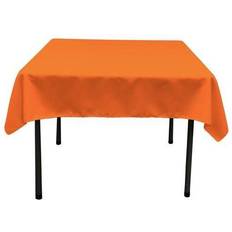 LA Linen Linen Square Tablecloth Orange