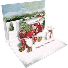 Christmas Cards & Invitations Lang 8ct Santa's Truck Pop-Up Boxed Christmas Cards